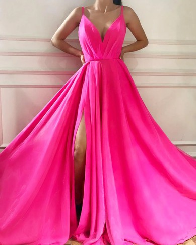 Ball Gown/Princess V-neck Organza Sweep Train Prom Dresses With Ruched #UKM020120165