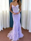 Mermaid Strapless Tulle Corset Prom Dresses With Appliques #UKM020121267