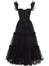 Ball Gown Sweetheart Tulle Tea-length Prom Dresses #UKM020121876