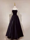 Ball Gown/Princess Square Neckline Velvet Floor-length Prom Dresses With Pearl Detailing #UKM020121925