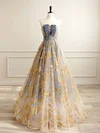 Ball Gown/Princess Straight Organza Floor-length Prom Dresses With Ruched #UKM020121938