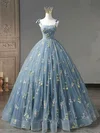 Ball Gown/Princess Sweetheart Tulle Floor-length Prom Dresses With Bow #UKM020121955
