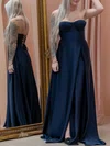 A-line Sweetheart Silk-like Satin Prom Dresses #UKM020122005
