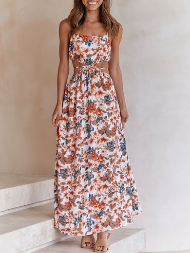 Floral Print Cutout Maxi Dress GT02026027