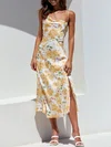 Daffodil Floral Print Cowl Neck Maxi Dress PT02026046