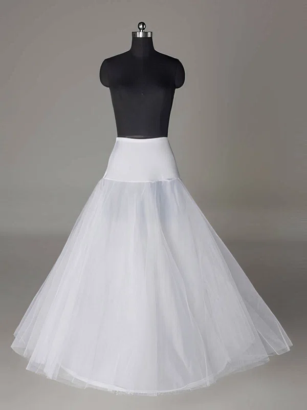 Polyester A-Line Full Gown 2 Tier Floor-length Slip Style/Wedding Petticoats #03130004