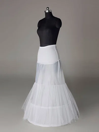 Tulle Netting/Polyester A-Line Full Gown 2 Tier Floor-length Slip Style/Wedding Petticoats #03130005