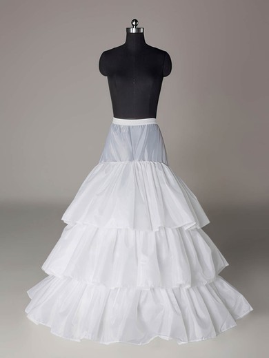 Taffeta Chapel Train 3 Tier Floor-length Slip Style/Wedding Petticoats #03130006