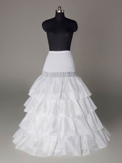 Taffeta A-Line Full Gown 4 Tier Floor-length Slip Style/Wedding Petticoats #03130007