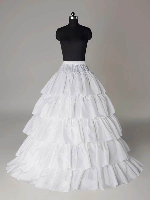 Taffeta Ball Gown Full Gown 5 Tier Floor-length Slip Style/Wedding Petticoats #03130008