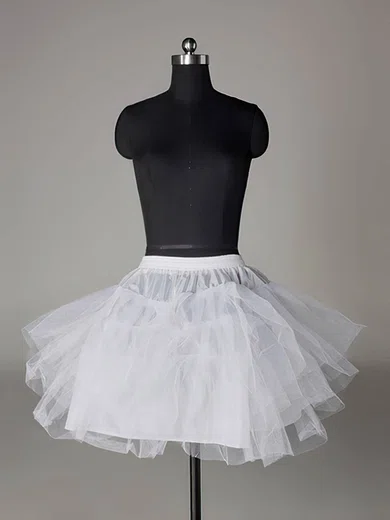 Tulle Netting A-Line Half 3 Tier Short-Length Slip Style/Wedding Petticoats #03130009
