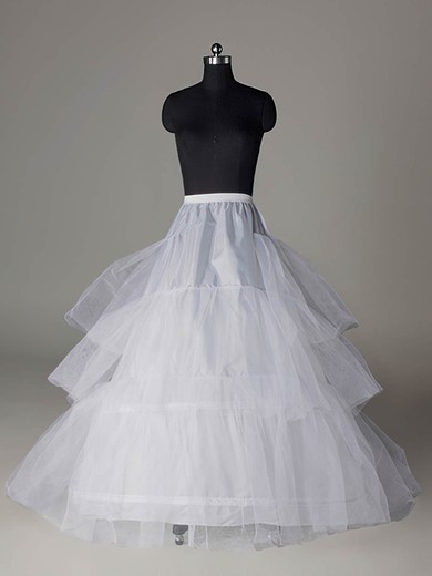 Nylon A-Line Full Gown Chapel Train 3 Tier Slip Style/Wedding Petticoats #03130019