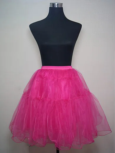 Crystal Yarn A-Line 3 Tiers Short-Length Slip Style/Wedding Petticoats #03130021