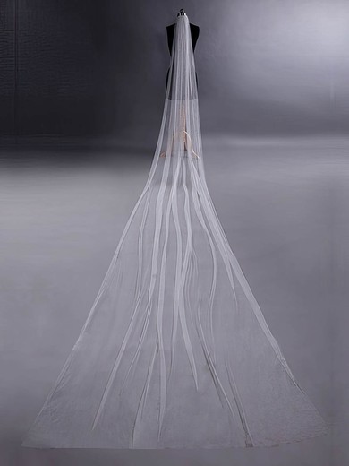 1 Layer Cathedral Length Wedding Veils #03010012
