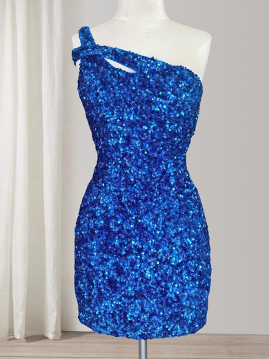 Sparkly Bodycon One Shoulder Cut Out Sequin Dress PT02052634