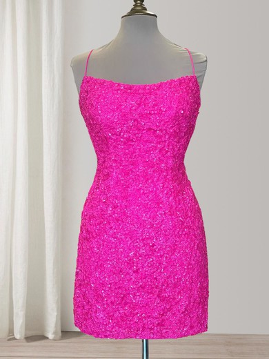 Sparkly Bodycon Square Neck Sequin Dress PT02052632