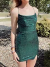 Sparkly Dark Green Bodycon Sequin Dress PT02053084