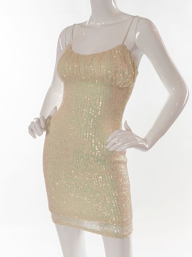 Sparkle Bodycon Scoop Neck Sequin Dress PT02054227