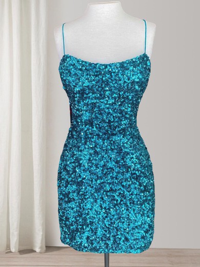 Sparkly Bodycon Square Neck Sequin Dress PT02052633