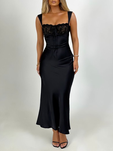 Square Neckline Satin Lace Formal Dress PT02026131