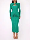 Long Sleeve Split Jersey Formal Dress PT02026176