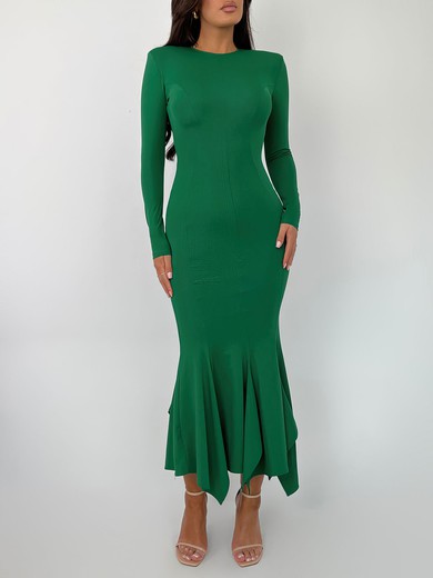 Long Sleeve Scoop Neck Jersey Formal Dress PT02026179