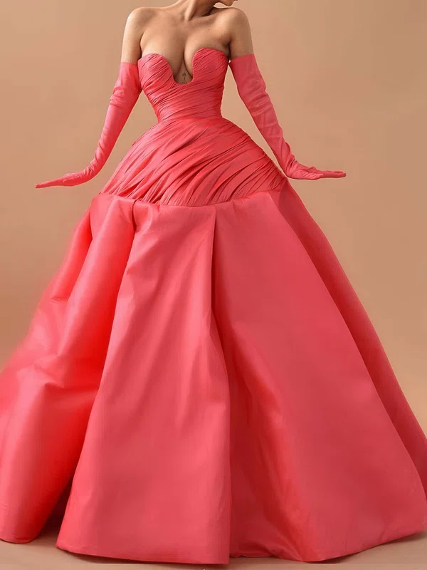 Modest Ball Gown/Princess Satin Sweetheart Ruched Formal Dresses PT02028336