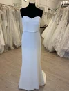 Sheath/Column Sweetheart Stretch Crepe Sweep Train Wedding Dress #UKM00028310
