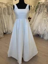Ball Gown/Princess Square Neckline Satin Floor-length Wedding Dress #UKM00028558