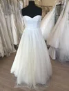 Ball Gown/Princess Sweetheart Tulle Floor-length Wedding Dress With Ruched #UKM00028638