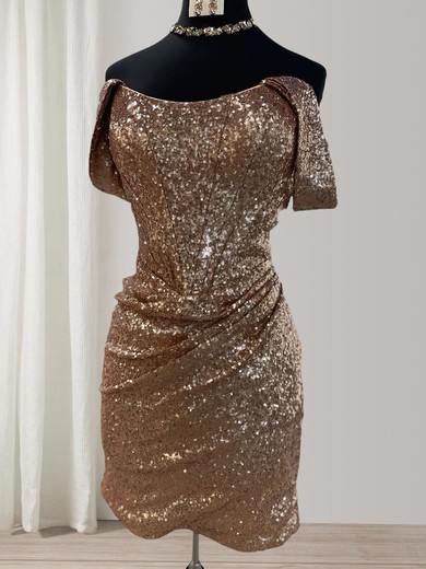 Corset Bodycon Ruched Sequin Dress PT02052254