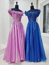 Glitter Ball Gown/Princess Ruched Floral Prom Dresses #UKM020126198