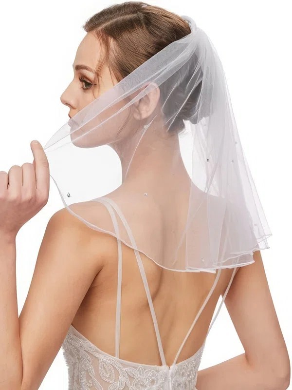 Shoulder Veils One-tier Cut Edge #UKM03010303