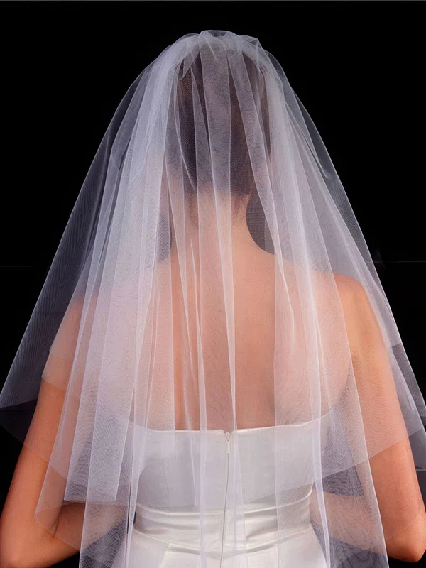 Elbow Bridal Veils Two-tier Cut Edge #UKM03010307