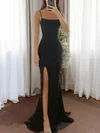 Fitted Jersey Square Neck Prom Dresses with Slit #UKM020126527