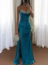 Fitted Glitter Sweetheart Ruched Prom Dresses with Beading #UKM020126544
