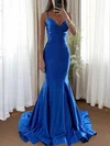 Pretty Mermaid Satin Prom Dresses #UKM020126585