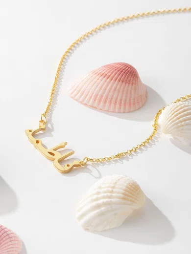 Custom 18k Gold Plated Silver Name Necklace Arabic Necklace - Birthday Gifts (288219230) #UKM03060210