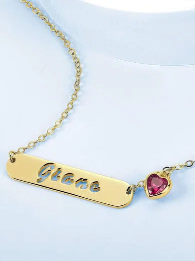 Birthstone Attractive Beautiful Classic Name Necklace #UKM03060223