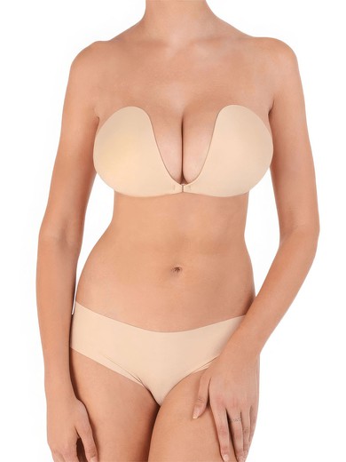 Breathable Seamless Sticky Nude  Backless Bra #UKM03110015