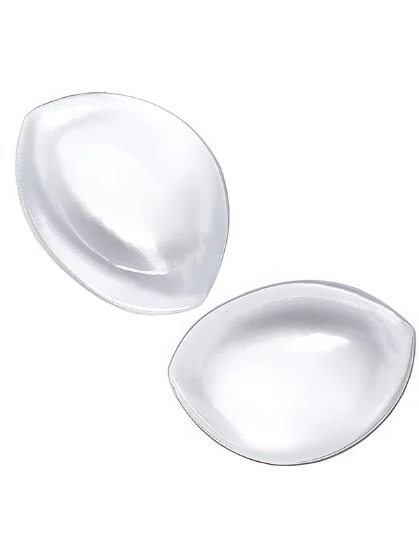 Clear Oval Silicone Push-up Bra Inserts/Cleavage Enhancers/Bust Boosters #UKM03110016