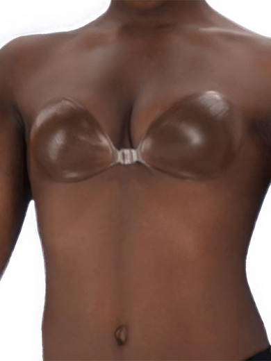 Invisible Cocoa Skin Tone Chocolicious  Backless Bra #UKM03110017