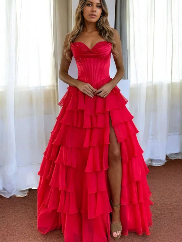 Unique Ball Gown/Princess Sweetheart Appliques Prom Dresses #UKM020126746