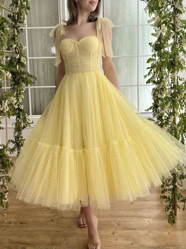 Ball Gown Sweetheart Tulle Prom Dresses With Ruched #UKM020126964