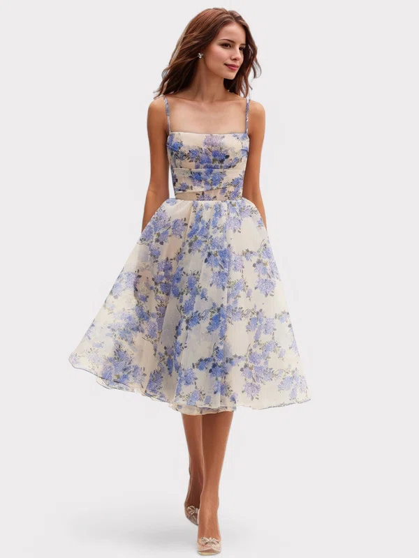 Cute Ball Gown/Princess Organza Square Neck Prom Dresses #UKM020126990
