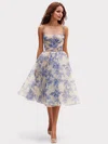 Cute Ball Gown/Princess Organza Square Neck Prom Dresses #UKM020126990