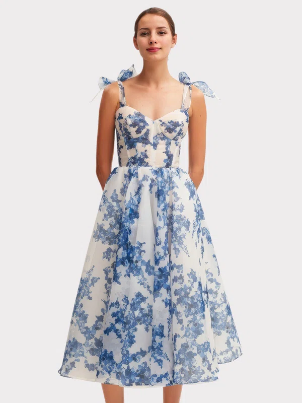 Cute Ball Gown/Princess Organza Sweetheart Floral Prom Dresses #UKM020126996