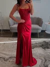 Sparkly Sheath/Column Square Neck Metallic Prom Dresses With Appliques #UKM020127159
