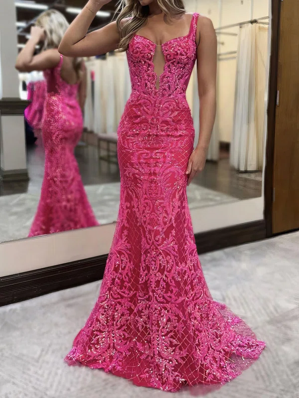 Mermaid Sweetheart Sparkly Sequin Prom Dresses #UKM020127393