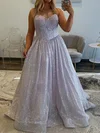Ball Gown Sweetheart Sparkly Sequin Prom Dresses With Beading #UKM020127590